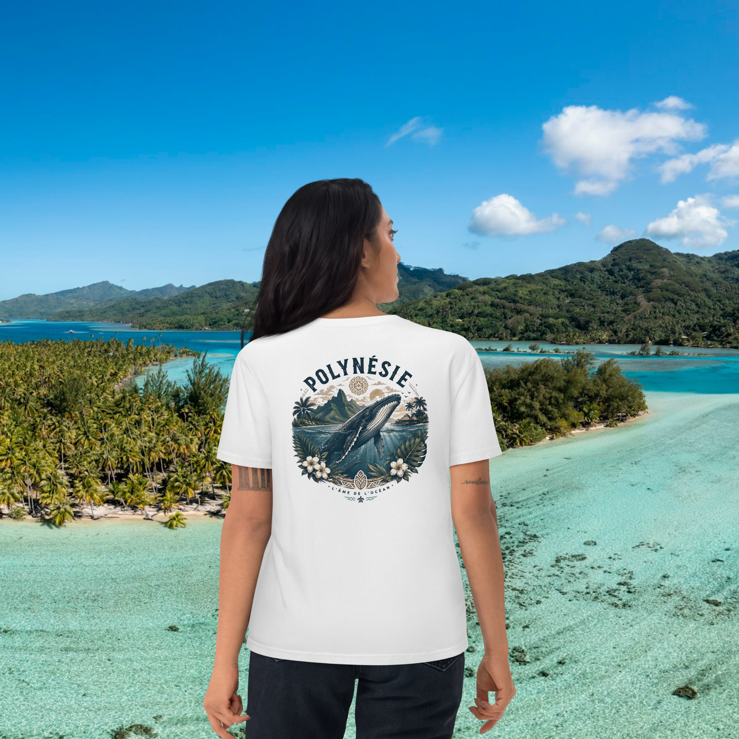 T-shirt "Polynésie" 100% coton bio